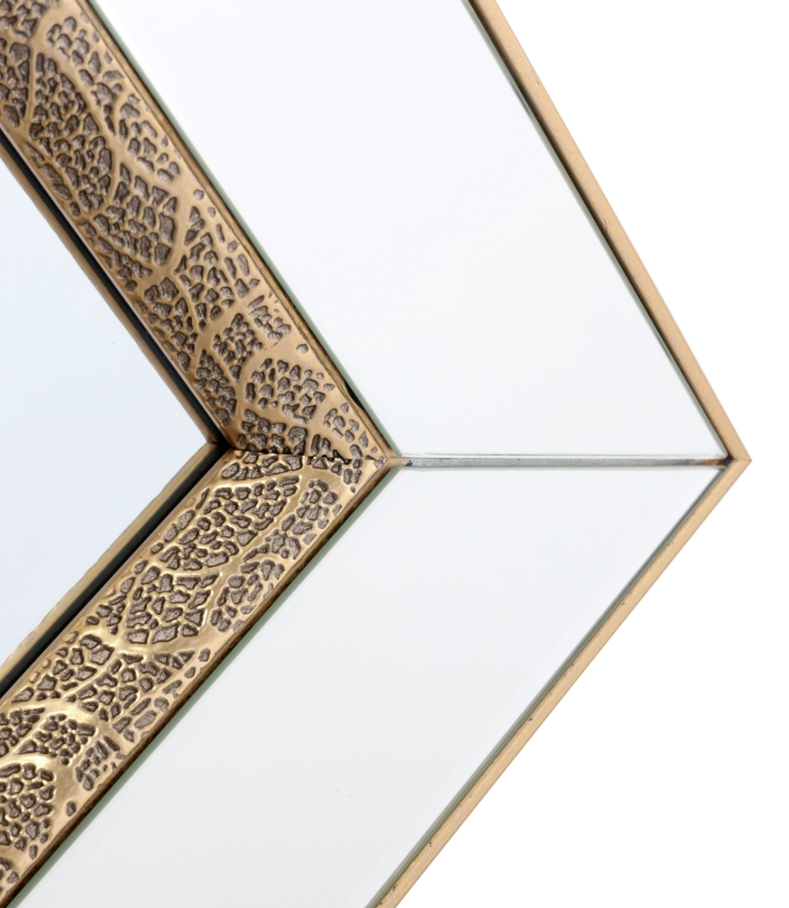 Product photograph of Mindy Brownes Carmen Gold Rectangular Mirror - 109cm X 78 5cm from Choice Furniture Superstore.